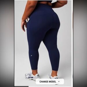 NWT Fabletics Oasis PureLuxe High-Waisted Legging - Navy